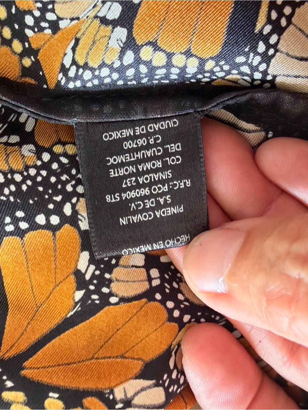 Sleeveless Silk Butterfly Print Top - Picture 6 of 6
